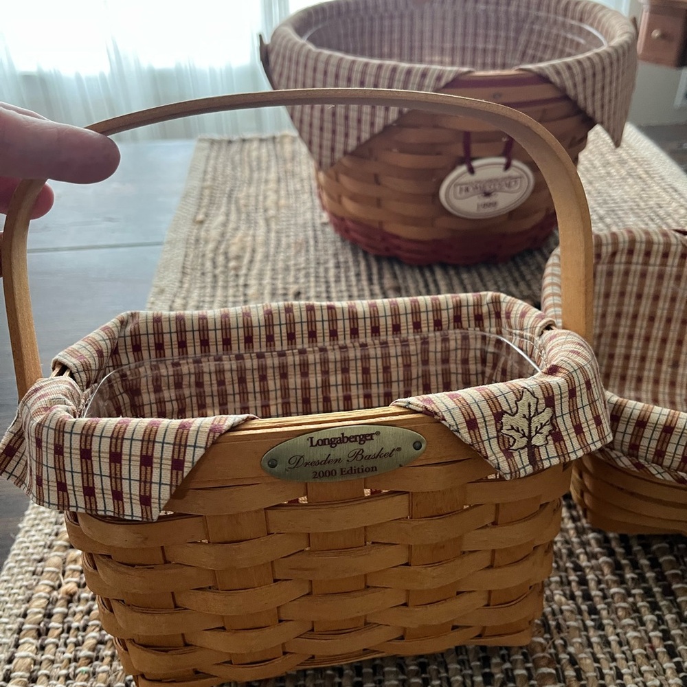 Longaberger Homestead Basket with Red Accents - Picture 4 of 10